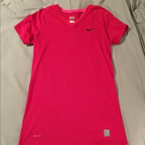 Nike Pro Dri-Fit pink workout shirt 👚